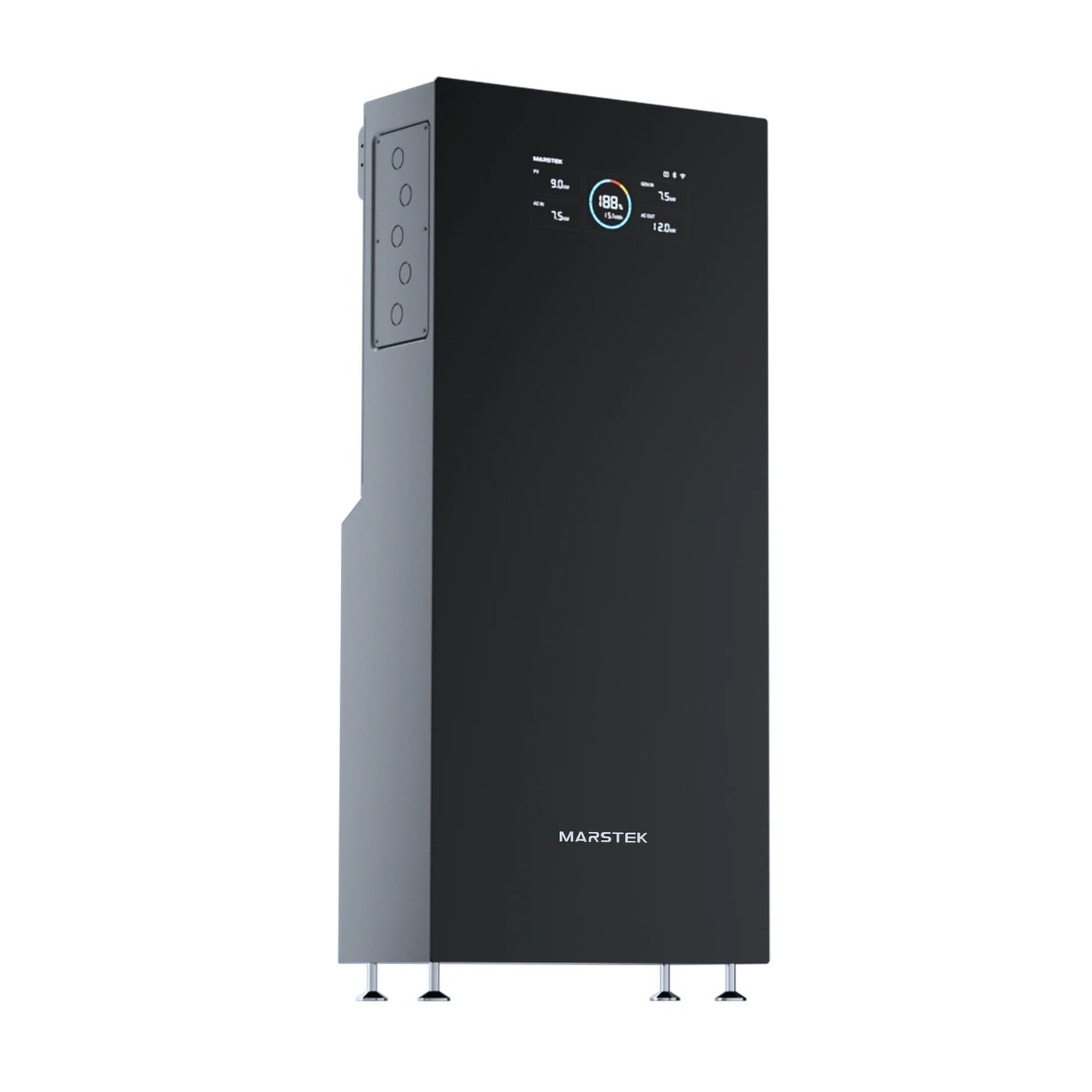 Marstek V6000, one sealed outdoor unit containing inverter and battery